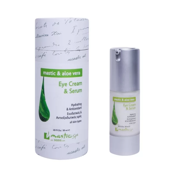 Crème et sérum yeux hydratants et antioxydants à l'aloe vera